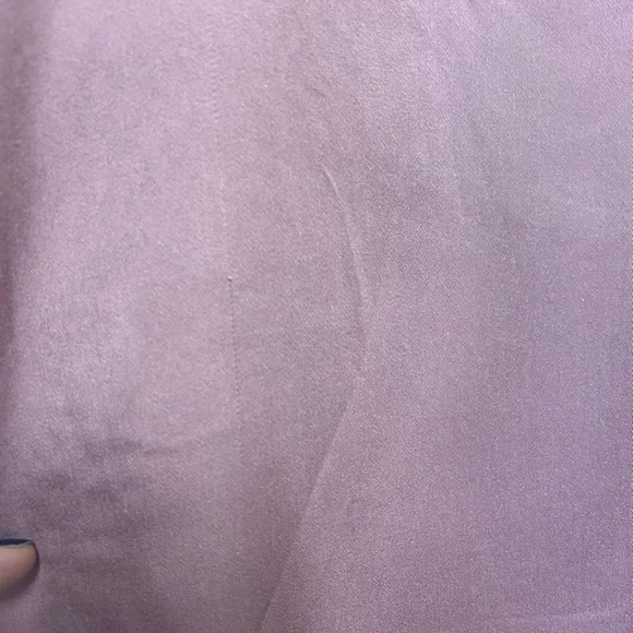 Chicos Sandwashed Satin Ruffle Blouse - Picture 9 of 10